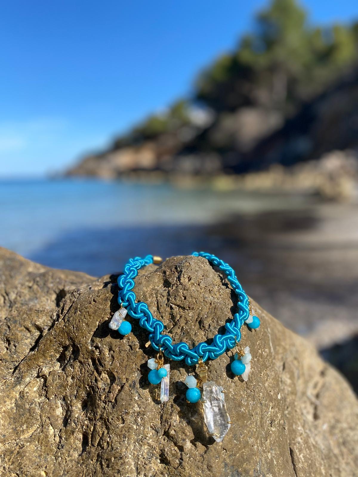 Collar Cordon Turquesa Estrecho - Imagen 2